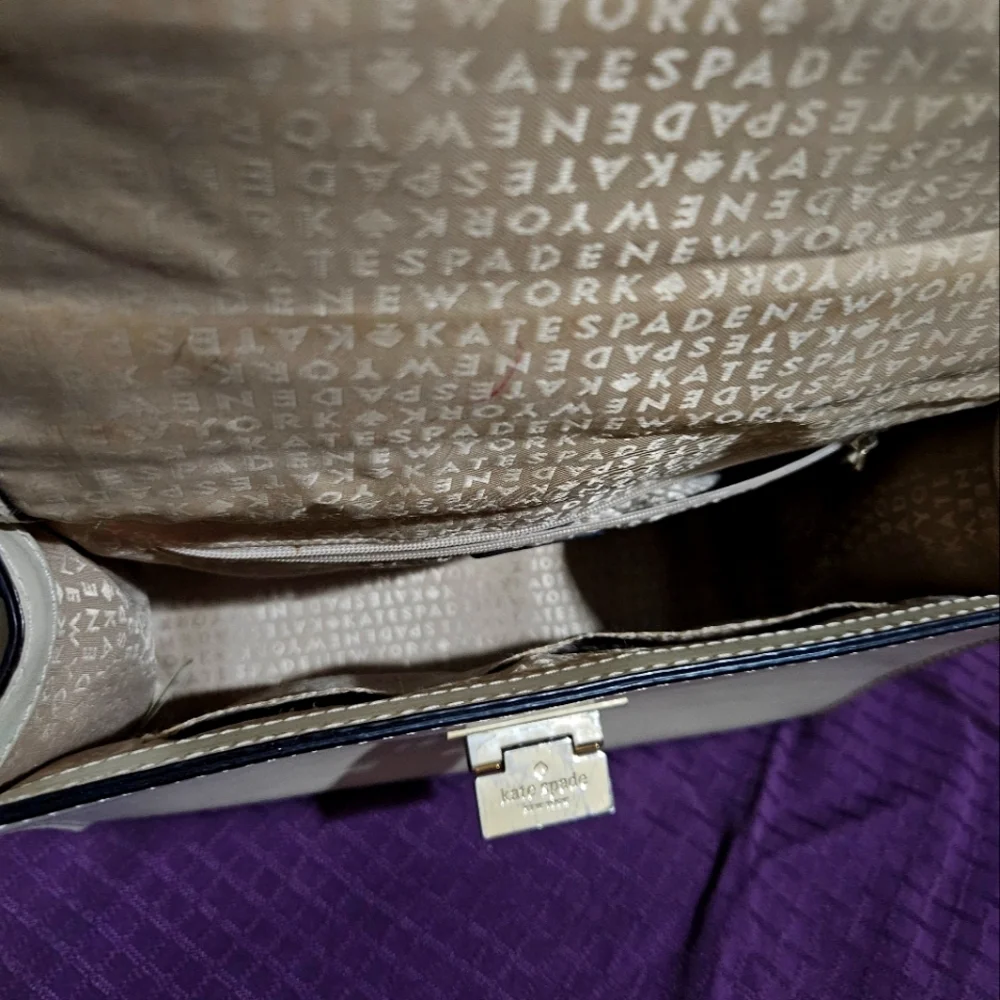 Kate Spade Cream Leather Satchel/Crossbody